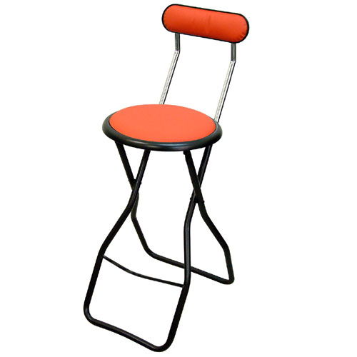 ルネセイコウ H-60 キャプテンチェア ハイタイプ レッド/ブラックフレーム 3.2kg 1台 折りたたみ フォールディングチェア イス 完成品 日本製