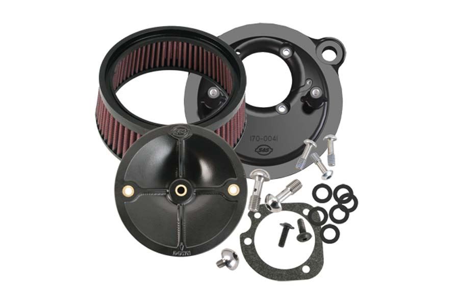 S&Sサイクル 170-0093 ステルスエアクリーナーキット カバーなし ブラック スポーツスター エンジン パーツ プロト