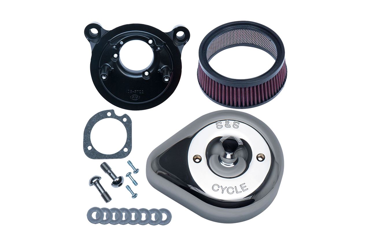 S&Sサイクル 170-0522 ステルスエアクリーナーキット ティアドロップ ツインカム(電スロ) クローム ソフテイル ツーリング エンジン パーツ プロト