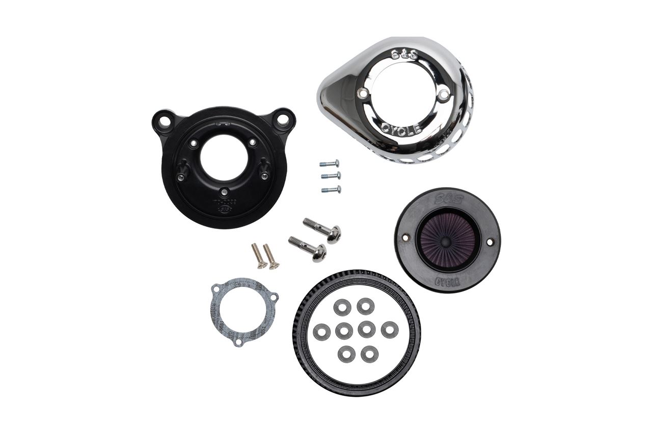 S&Sサイクル 170-0719A エアスティンガーステルス エアクリーナーキット ツインカム/電スロ(08-17年) クローム ソフテイル ツーリング エンジン パーツ