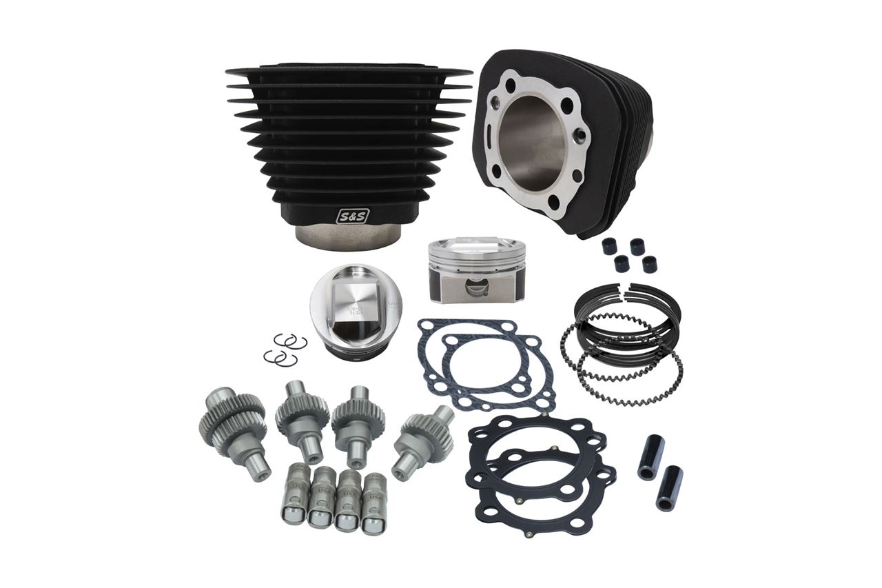 S&Sサイクル 910-0701 フーリガンキット 1250cc リンクルブラック スポーツスター XL1200 エンジン パーツ プロト