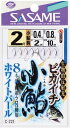 ササメ C221 ピカイチ小鮎 ホワイトパール 3号 ハリス0.6 8本鈎×1セット 小鮎 淡水仕掛 釣針 針 はり 釣具 釣り つり