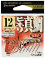 ササメ MH03 ヒネリ真鯛 金(ゴールド) 11号 11本入 バラ針 船真鯛 青物 釣針 針 はり 釣具 釣り つり