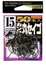 ササメ 05VRI カン付丸セイゴ 徳用50本入 黒(ブラック) 15号 バラ針 五目 釣針 針 はり 釣具 釣り つり