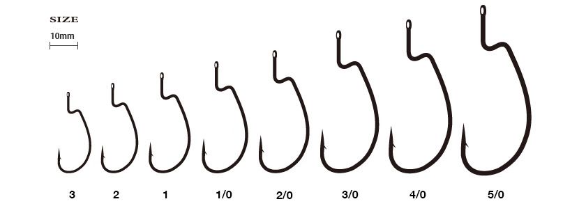 リューギ HLT027 LTオフセット ブラック 5/0 9本入 釣針 針 はり フック 釣具 釣り つり