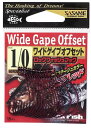 ササメ 60ROC ロックフィッシュ ダークレッド 1号 16本入 バラ針 釣針 針 はり 釣具 釣り つり