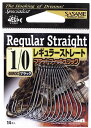 ササメ 40ROC フラットフィッシュフック レギュラーストレート 黒(ブラック) 1/0号 14本入 バラ針 ロックフィッシュ 釣針 針 はり 釣具 釣り つり