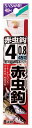 ササメ AA405 赤虫鈎金 糸付 3号 ハリス0.6 釣針 針 はり 釣針 針 はり 釣具 釣り つり