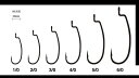 リューギ HLI052 リミット TCブラック 2/0号 7本入 釣針 針 はり フック 釣具 釣り つり