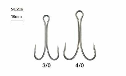 リューギ HCF093 カスタムフロッグフック TCブラック 3/0 2本入 釣針 針 はり フック 釣具 釣り つり