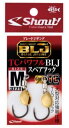 シャウト 377TG TCパワフルBLJスペアフック ゴールド M 2セット ハリ 針 仕掛け 釣具 つり フィッシング