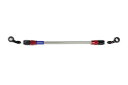 メッシュ ブレーキホース 300mm クリアホース/レッド×ブラック SD-SD スウェッジライン RAK-1313M-0300 イージーオーダーホース プロト
