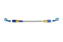 メッシュ ブレーキホース 300mm クリアホース/ゴールド×ブルー SD-SD スウェッジライン PAK-1313M-0300 イージーオーダーホース プロト
