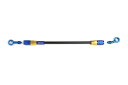 メッシュ ブレーキホース 300mm ブラックスモークホース/ゴールド×ブルー ST-SD スウェッジライン PAKB-1113M-0300 イージーオーダーホ...