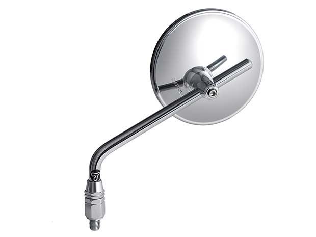 タナックス NA-021 トラッドミラーEX クロームメッキ 10mm/正ネジ 1個 バイクミラー 鏡 丸型 二輪車 パーツ TANAX