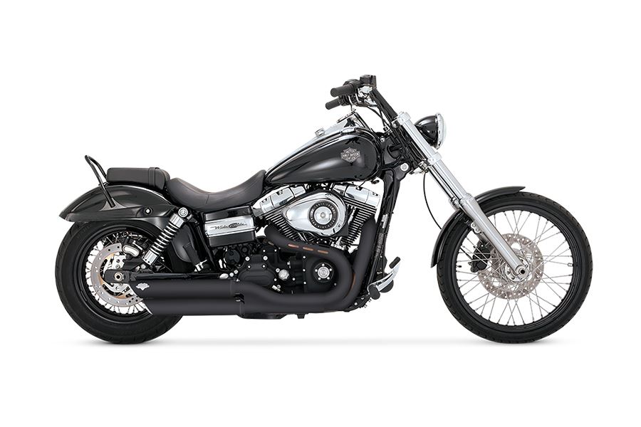 〜1200 cc  - バンス&ハインズ 46845 ツインスラッシュ スリップオン ブラック ダイナ マフラー プロト