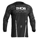 THOR ソアー 2910-7097 PULSE MONO MXジャージ ブラック/ホワイト S 長袖 バイクウェア ウエストウッド