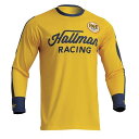 THOR ソアー 2910-7121 HALLMAN Differ Roosted MXジャージ レモン/ネイビー S 長袖 バイクウェア ウエストウッド