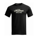 THOR ソアー 3030-22655 HALLMAN HERITAGE Tシャツ 背面デザインあり ブラック S 半袖 ロゴT バイクウェア ウエストウッド