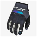 FLY 377-510L 24モデル KINETIC RELOAD MXグローブ チャコール/ブラック/ブルーイリジウム L バイク 手袋 ストレッチ