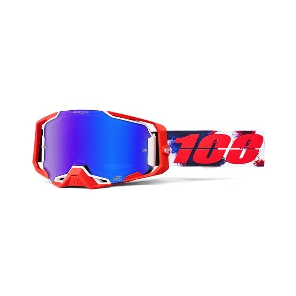 100% 50003-00015 ARMEGA HiPER ゴーグル モルフォ(ブルーミラー) バイク 目 紫外線 保護(2)