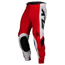 FLY 377-73234 24モデル LITE MXパンツ レッド/ホワイト/ブラック 34インチ バイク ズボン ストレッチ メッシュ