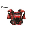 THOR ソアー 2701-0957 プロテクター GUARDIAN ガーディアン レッド/ブラック M/L(アダルトフリー) 保護 チェスト 胸 上半身 オフロード ウエストウッド
