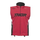 THOR ソアー 2830-0592 ウォームアップベスト レッド/ブラック XLサイズ チョッキ オフロード ウエストウッド