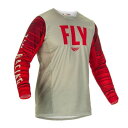 FLY フライ 375-522M MXジャージ KINETIC WAVE キネティック WAVE ライトグレー/ レッド Mサイズ 長袖シャツ オフロード ウエ...