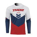 THOR ソアー 2912-2042 MXジャージ SECTOR CHEV レッド/ネイビー Mサイズ キッズ 子供 長袖シャツ オフロード ウエストウッド