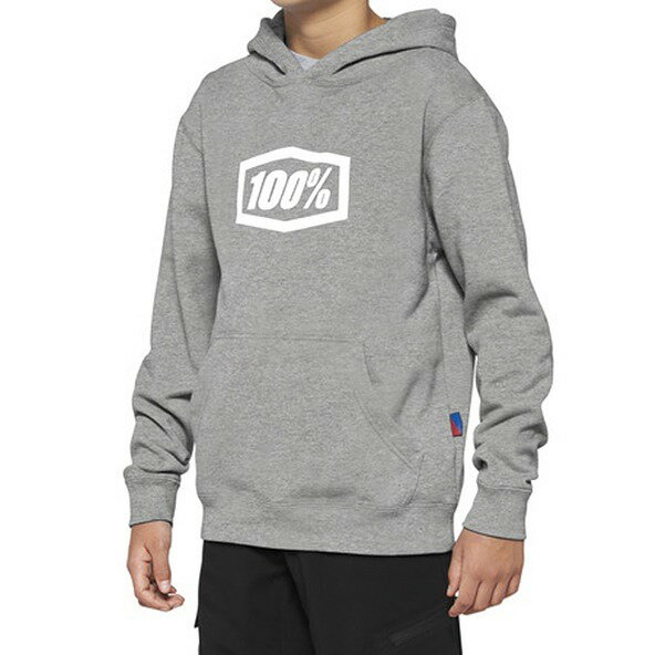 1 20030-00005 ICON フーディーフリース プルオーバーパーカー ヘザーグレー M キッズ 子供用 ウエストウッド