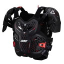 LEATT 5025202340 5.5 PRO EVO チェストプロテクター ブラック S/M (160~172cm) バイク 胸 背中 保護
