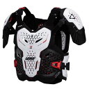 LEATT 5025202343 5.5 PRO EVO チェストプロテクター ホワイト S/M (160〜172cm) バイク 胸 背中 保護