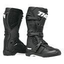 THOR 3410-2930 BLITZ XR LTD ブーツ ブラック/ホワイト 9(26.0〜27.0cm) MXフラットソール仕様 バイク ライディング ...