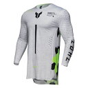 THOR 2910-8126 SPORT RIOT MXジャージ ホワイト/アシッド L バイク ウェア 吸湿 ストレッチ