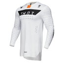 THOR 2910-8201 SPORT ROGUE MXジャージ ホワイト/オレンジ L バイク ウェア 吸湿 ストレッチ