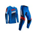 LEATT 5025300801 RIDE KIT 3.5 MXウェア ロイヤル S/30 上下セット バイク 長袖 ズボン ストレッチ メッシュ