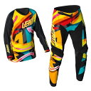 LEATT 5025450225 RIDE KIT 3.5 MXウェア カーニバル XL(150/160cm) キッズ 上下セット バイク 子供 長袖 ズボン ...