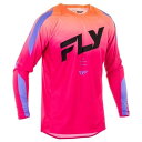 FLY 378-121S EVOLUTION DST MXジャージ ピンク/ラベンダー/ブラック S バイク ウェア 長袖 ストレッチ メッシュ