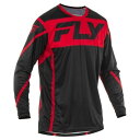 FLY 378-721X LITE MXジャージ ブラック/レッド XL バイク ウェア 長袖 メッシュ