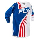 FLY 378-222YXL F-16 MXジャージ レッド/ホワイト/ブルー XL キッズ バイク 子供 ウェア 長袖