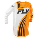 FLY 378-224YL F-16 MXジャージ イエロー/ホワイト/ブラック L キッズ バイク 子供 ウェア 長袖