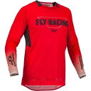 FLY 376-125M 23 EVOLUTION DST MXジャージ レッド/グレー M バイク ウェア 通気性 メッシュ