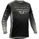 FLY 376-720L 23 LITE MXジャージ ブラック/グレー L バイク ウェア 軽量(2)