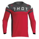 THOR 2910-7020 23 PRIME RIVAL MXジャージ レッド/チャコール XL バイク ウェア