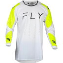 FLY 377-123M 24 EVOLUTION DST MXジャージ ホワイト/ハイビス M バイク ウェア ストレッチ メッシュ