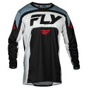 FLY 377-720M 24モデル LITE MXジャージ ブラック/ホワイト/デニム M バイク ウェア メッシュ