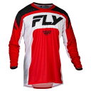 FLY 377-722S 24モデル LITE MXジャージ レッド/ホワイト/ブラック S バイク ウェア メッシュ
