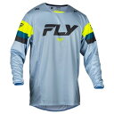 FLY 377-421M 24モデル KINETIC PRIX MXジャージ グレー/チャコール/ハイビス M バイク ウェア メッシュ ストレッチ