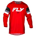 FLY 377-422S 24モデル KINETIC PRIX MXジャージ レッド/グレー/ホワイト S バイク ウェア メッシュ ストレッチ